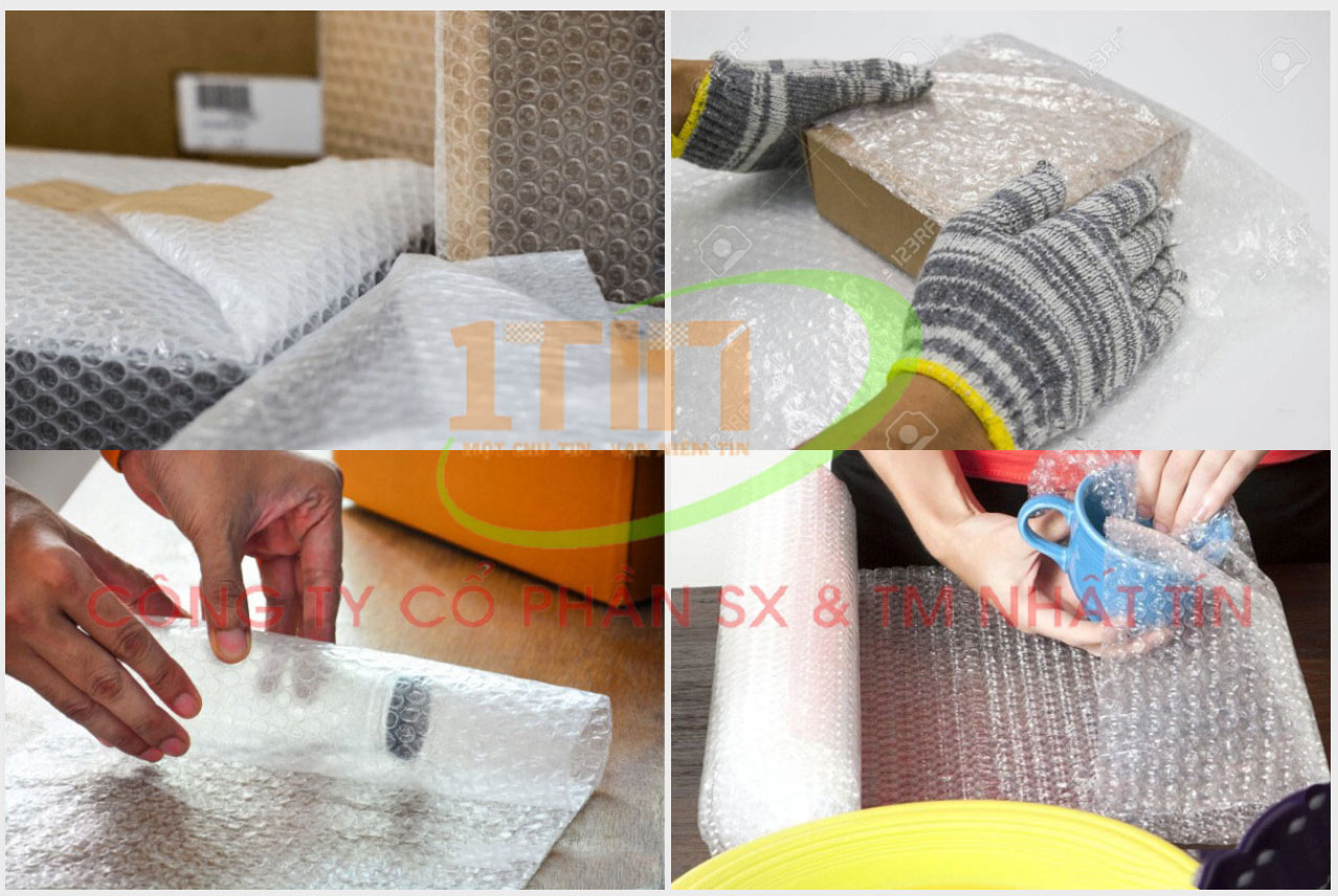 Sử dụng xốp hơi để chống sốc giúp hàng hoá được bảo vệ kỹ càng