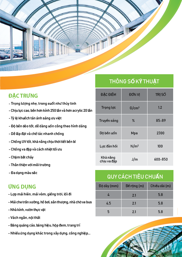 TẤM LẤY SÁNG POLYSUN CÔNG TY CP SX & TM NHẤT TÍN